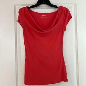 Coral cotton medium top from express